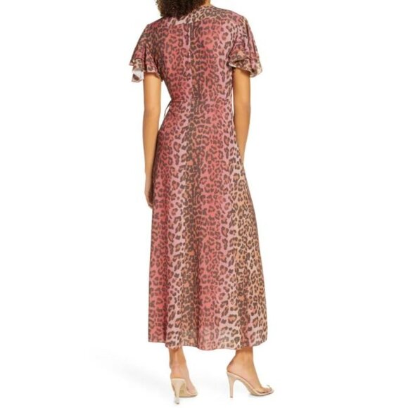 French Connection Annalia Faux Wrap Maxi Dress - Picture 3 of 14